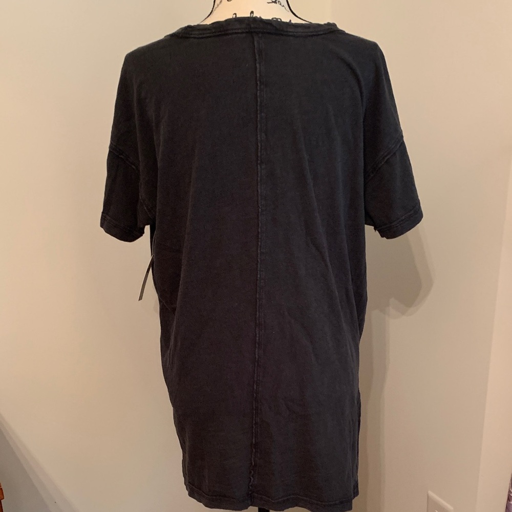 Anthropologie Pilcro Sustainable Boyfriend Tee (Washed Black) - Picture 8 of 17